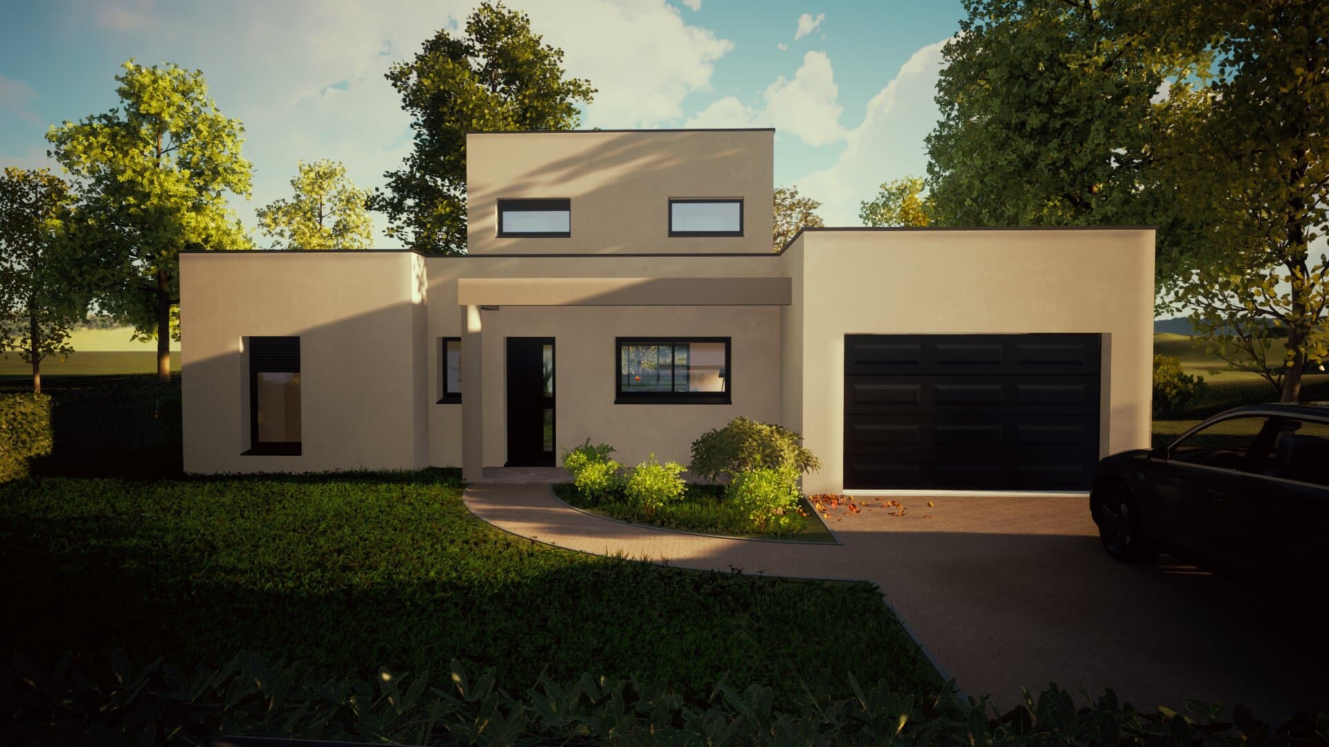 Dessin architecture castres maison contemporaine