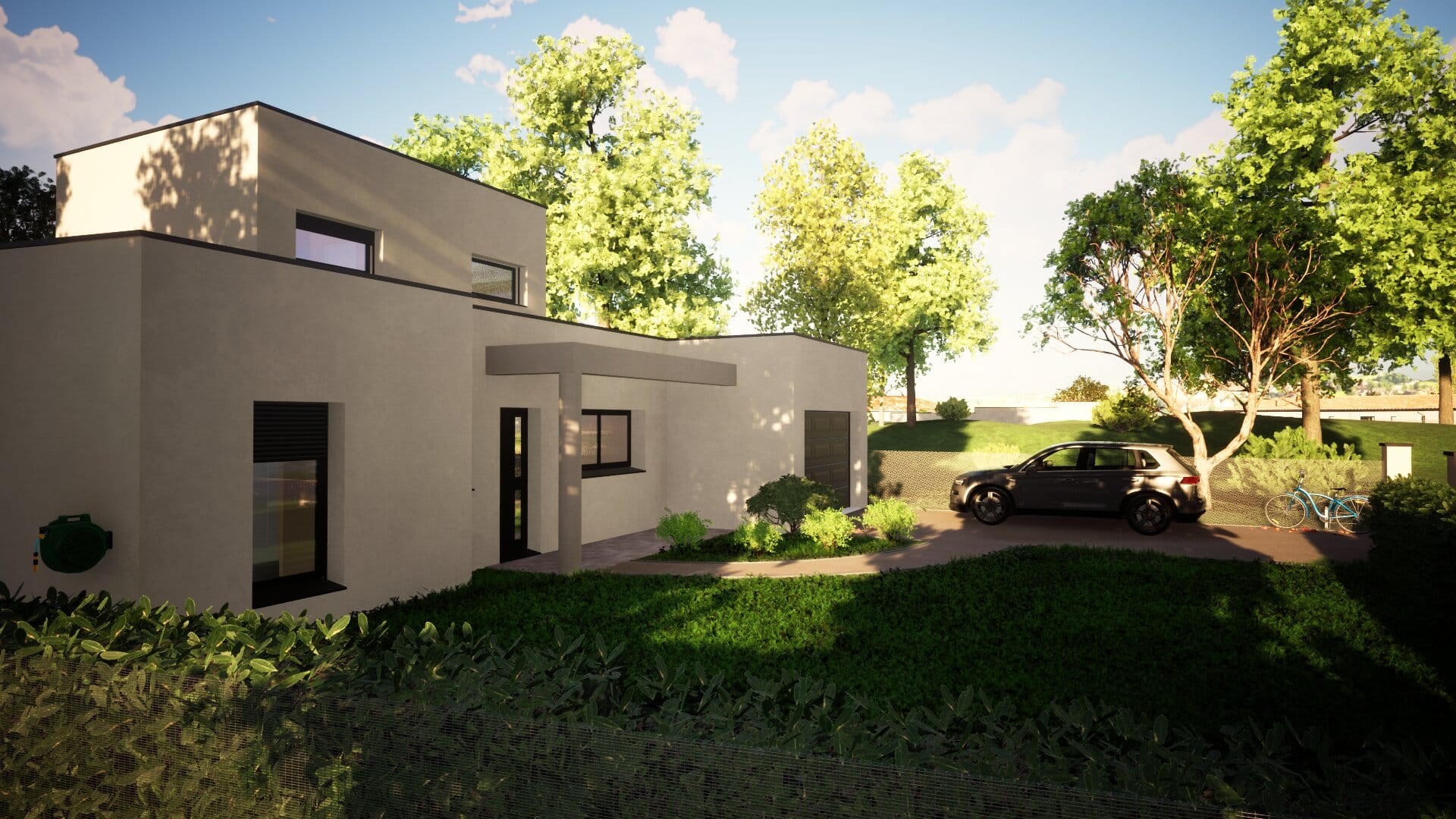 Dessin architecture castres maison contemporaine