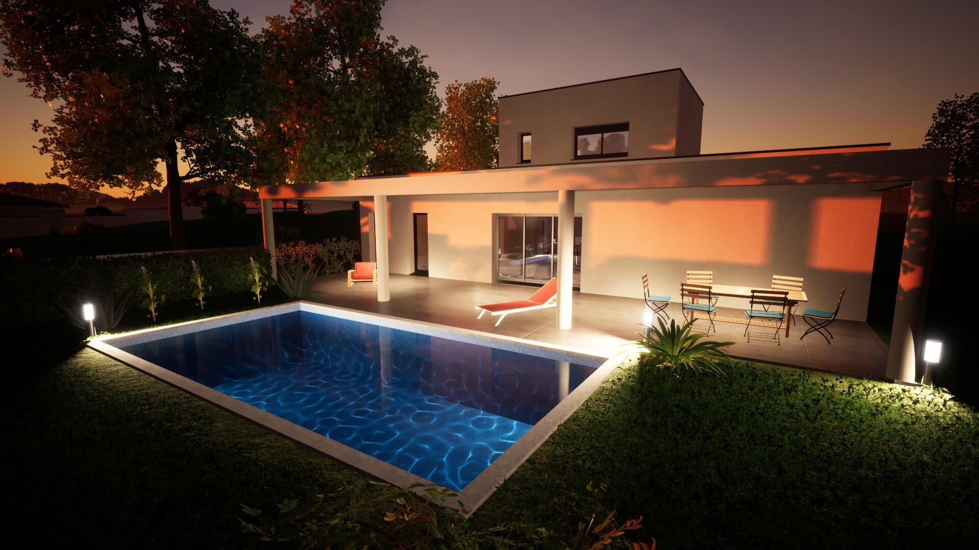 Dessin architecture castres maison contemporaine