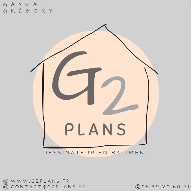Logo gregory gayral dessinateur en batiment